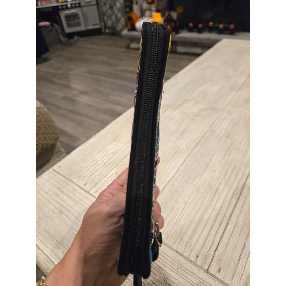 Vera Bradley Disney Crossbody Wallet Wristlet Multicolor Paisley - Picture 3 of 10